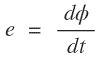 Faraday's law of electromagnetic induction