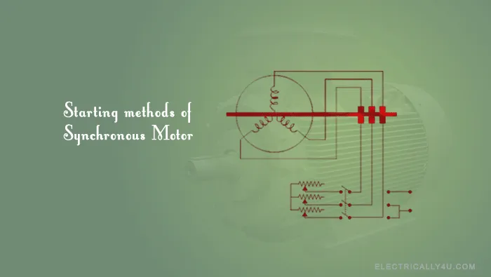 Starting methods of synchronous motor