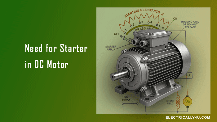 Need for Starter in DC Motor